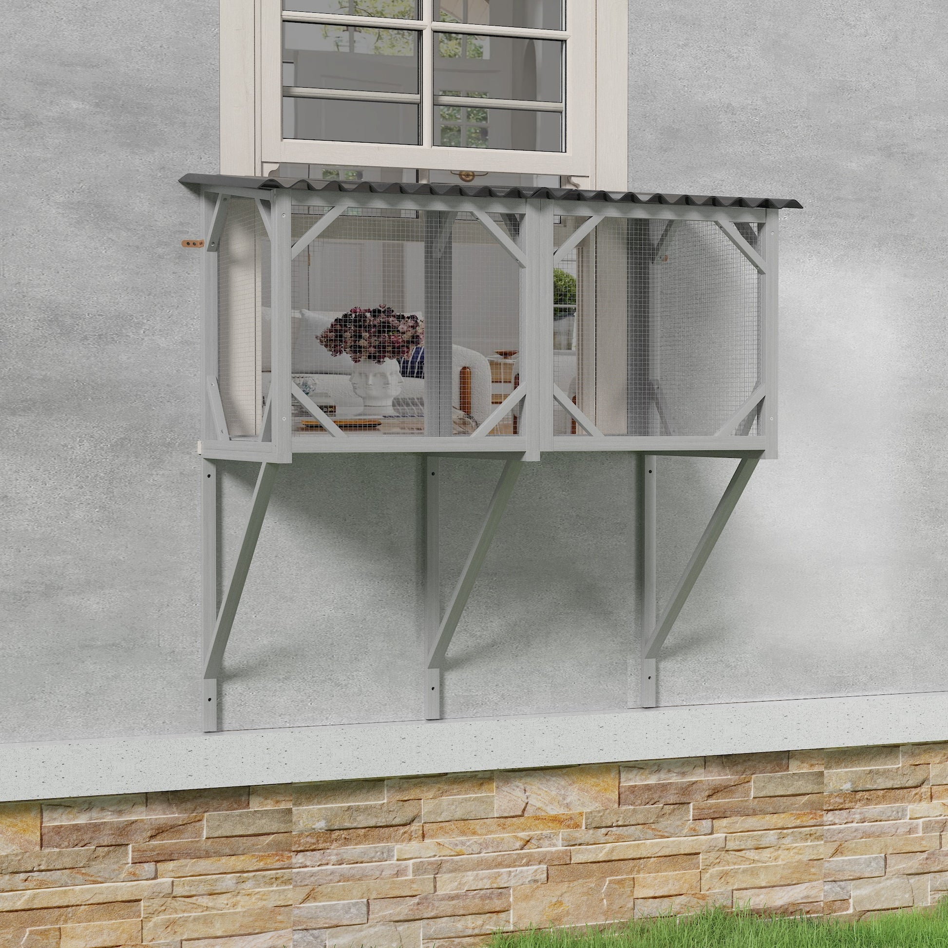 [vendor] Cat Catio, Cat Window Perch For Large Indoor Cats - For