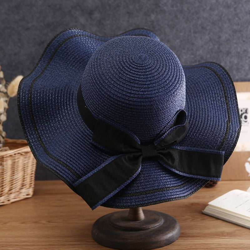 [vendor] Summer Sun Hat Women Straw Hats Sunshade Panama Fashion