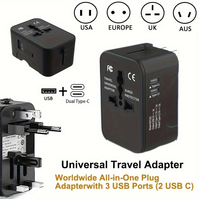 [vendor] Travel Adapter Worldwide All In One International Power