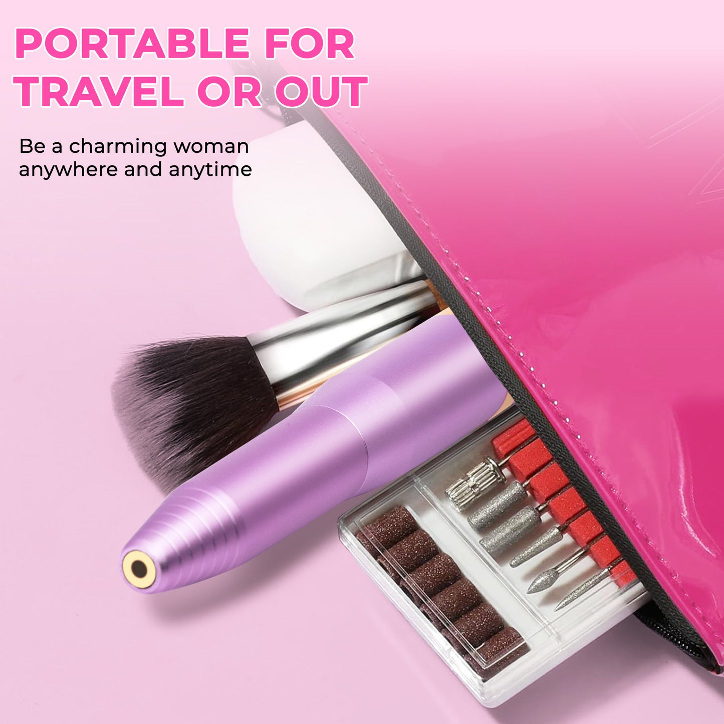 [vendor] Portable Electric Nail Drill, Professional Nail File Kit