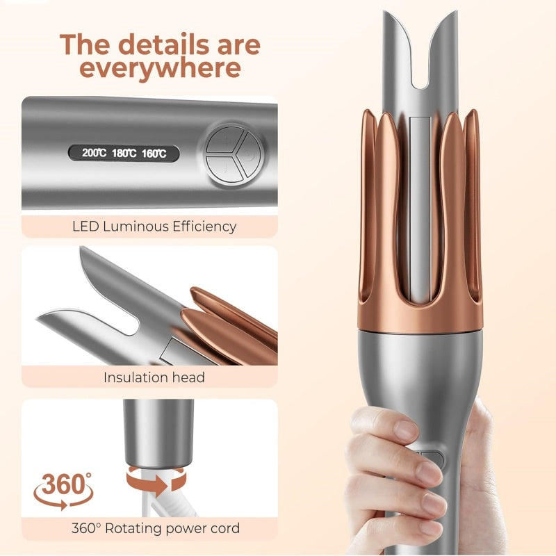 [vendor] Hair Curler, Portable Automatic Curling Iron With