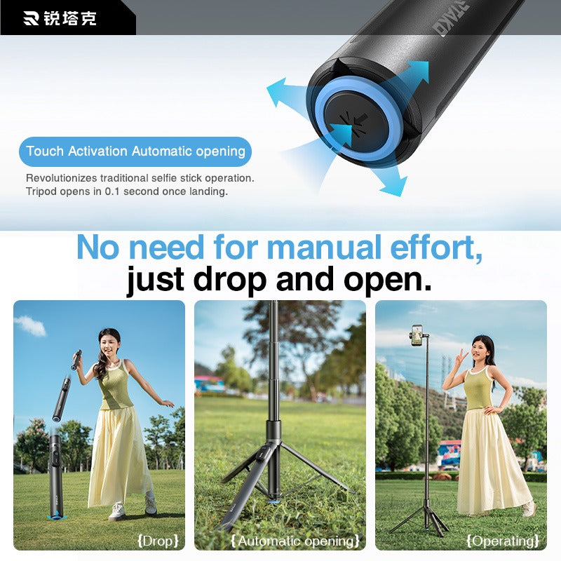[vendor] 67 Inch Selfie Stick Tripod With Remote, Auto Open Phone