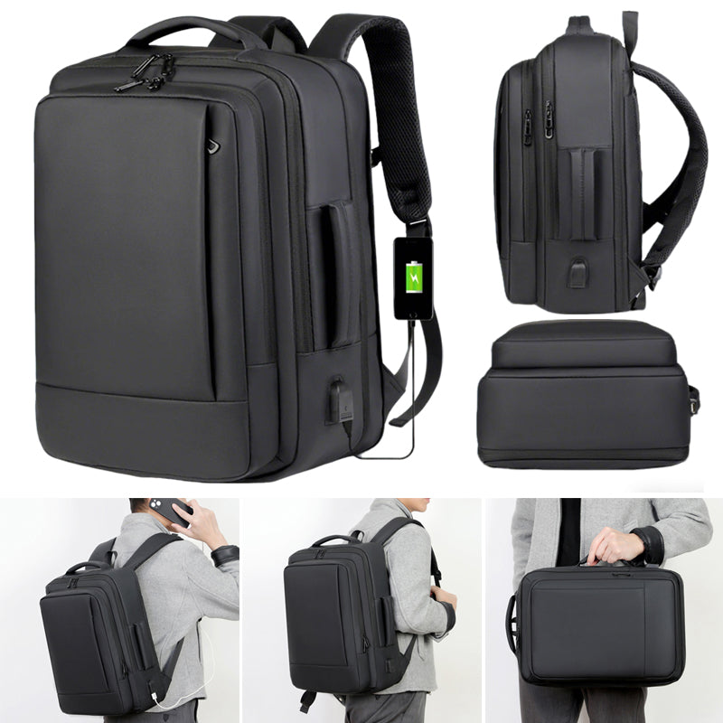[vendor] 16 Inch Laptop Backpack Waterproof USB Rucksack Large