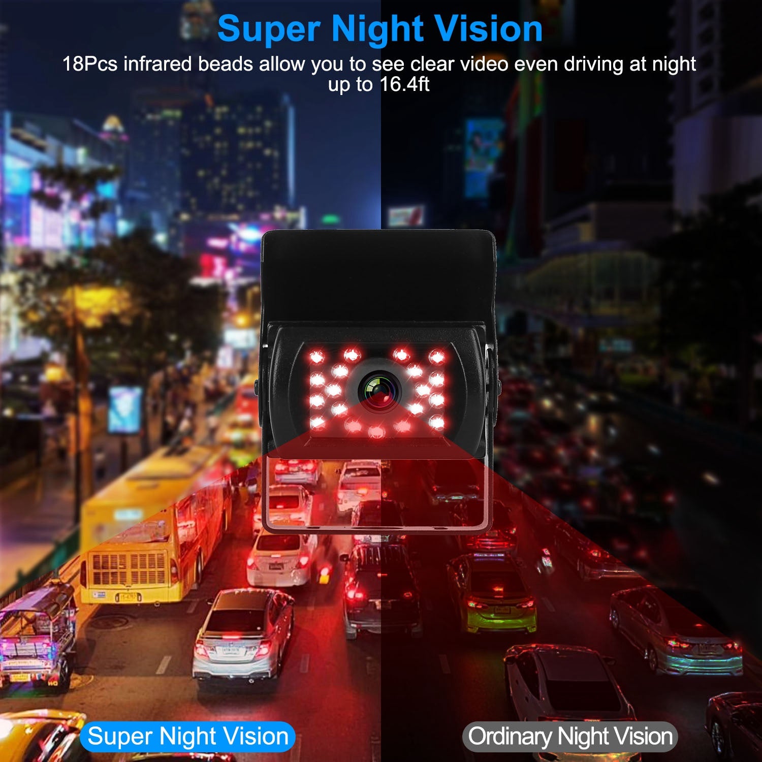 [vendor] 1Pc 7In Screen Backup Camera System Vehicle Rear View