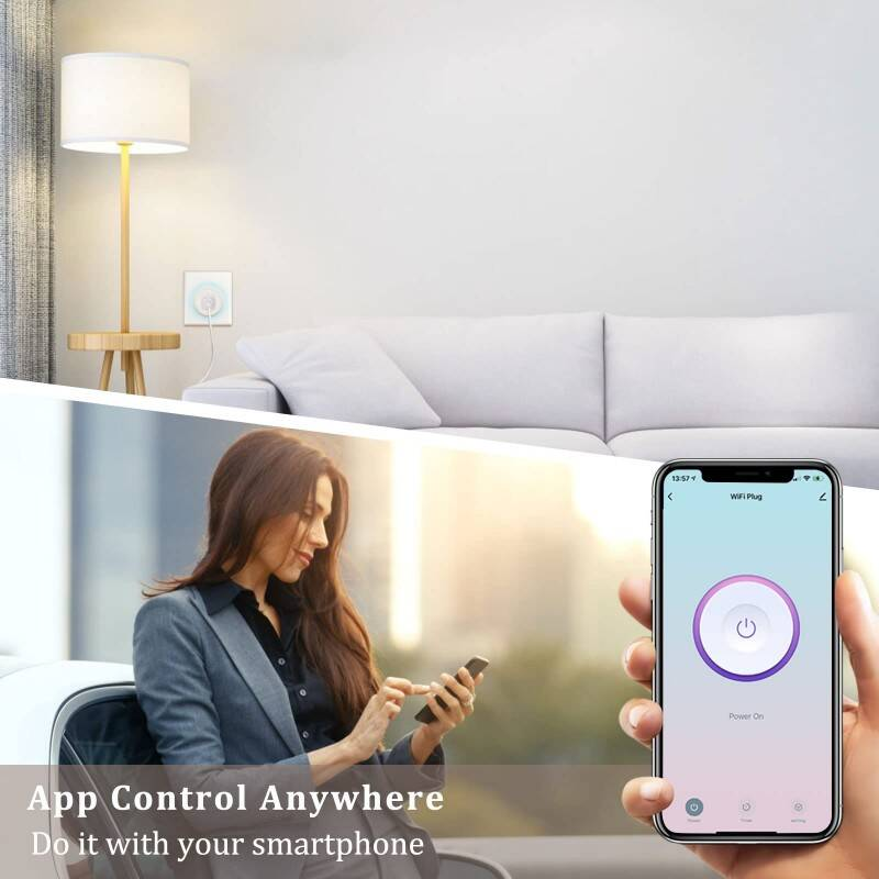 [vendor] Smart Plug 2 Pack, WiFi Alexa Plug, Voice Control &