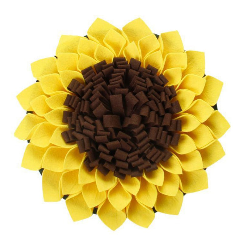 [vendor] Non Slip Dog Sniffing Snuffle Mat Washable Sunflower Slow Feeding