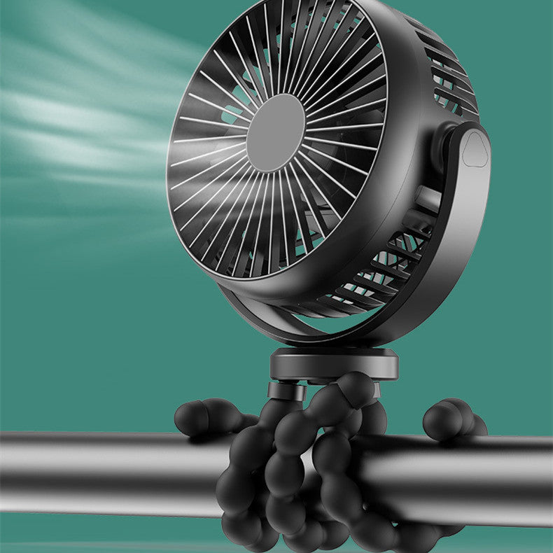 [vendor] Octopus Stroller Deformation Portable Handheld USB Fan