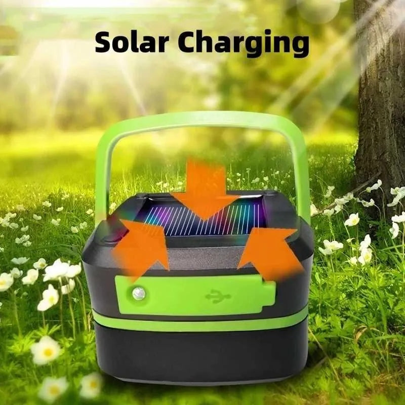 [vendor] Solar Camping Lantern, Rechargeable, Foldable,