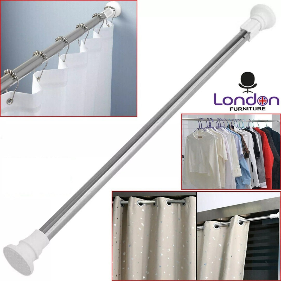 [vendor] Heavy Duty Extendable Telescopic Shower Curtain Pole