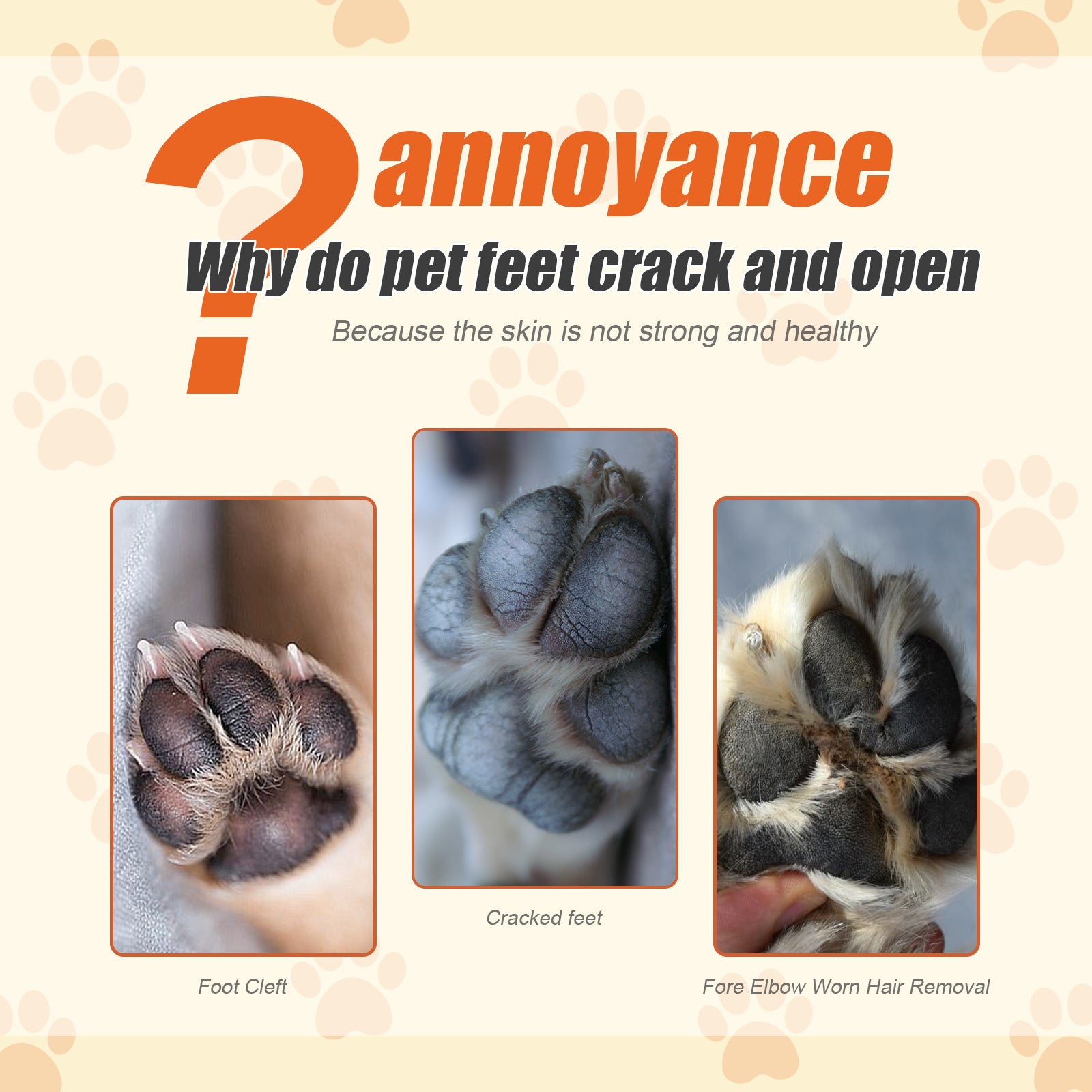 [vendor] Yegbong Pet Moisturizing Paw Balm Suitable For Cats And Dogs,