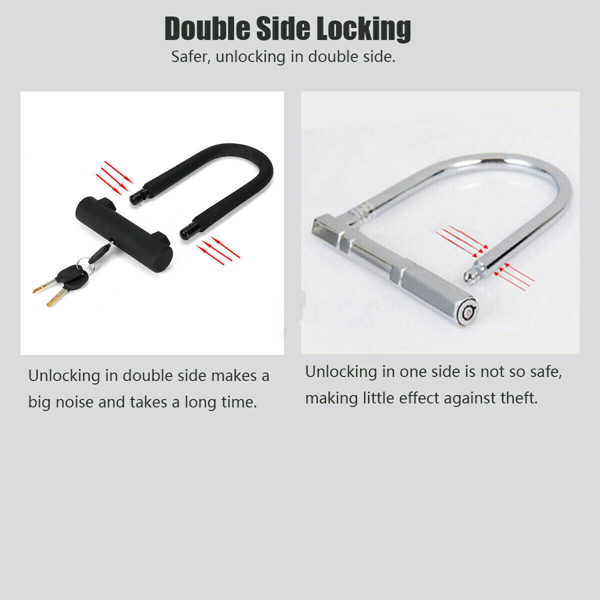 [vendor] Bike D U Lock Heavy Duty Bicycle Motorbike Motorcycle