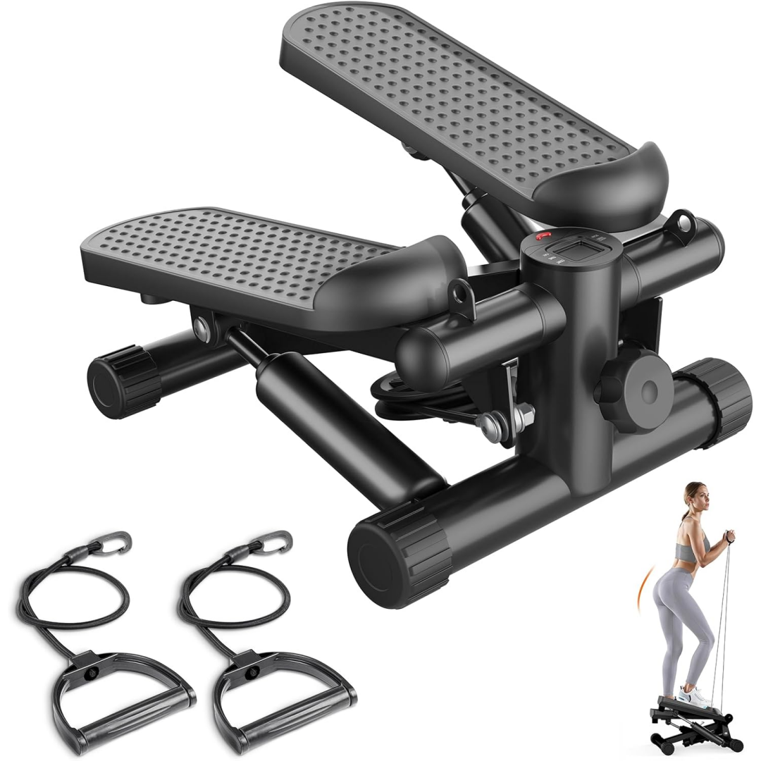 [vendor] Mini Stepper With Resistance Band