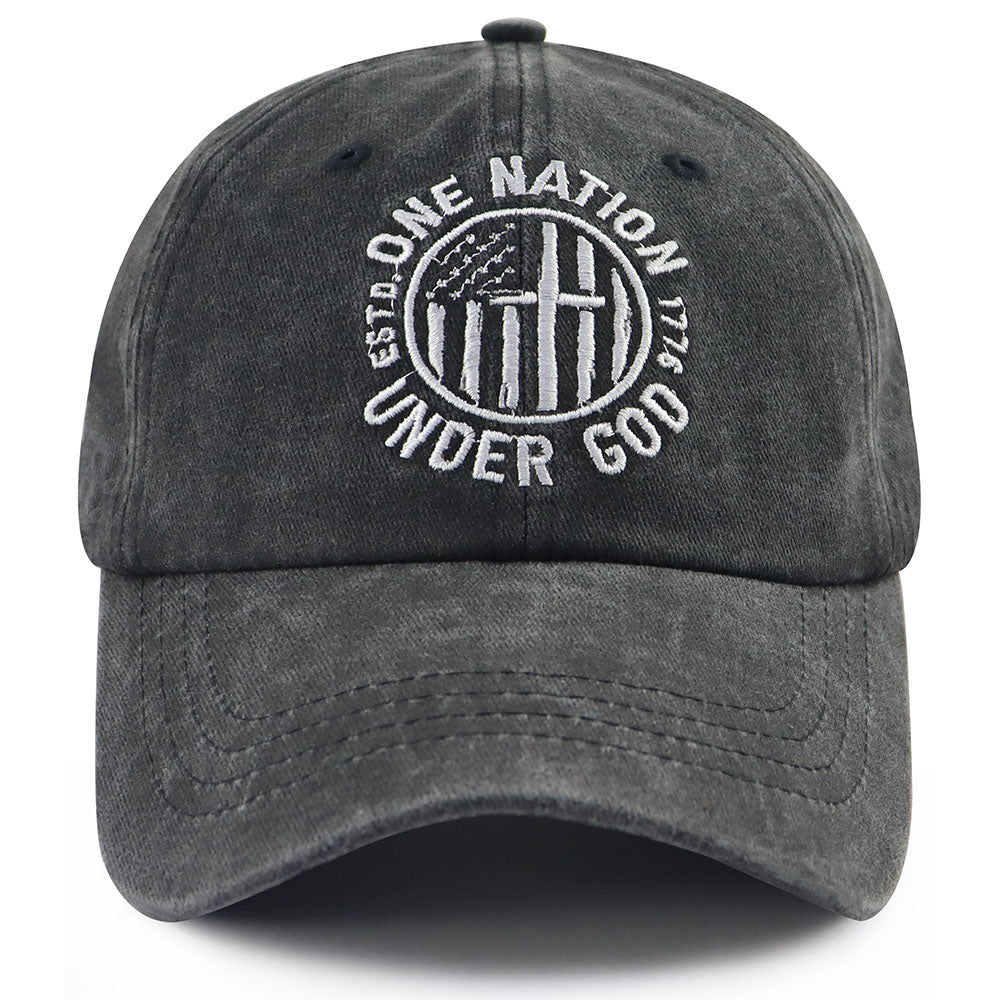 [vendor] One Nation Under God Baseball Cap For Women Men,