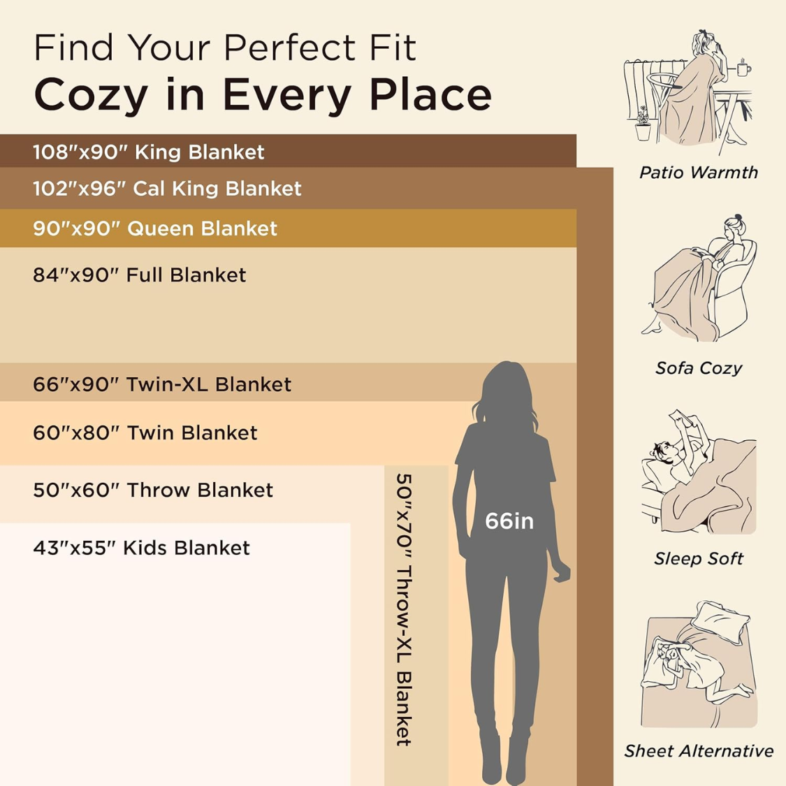 [vendor] Blankets Queen Size Grey Soft Warm Outdoor Picnic