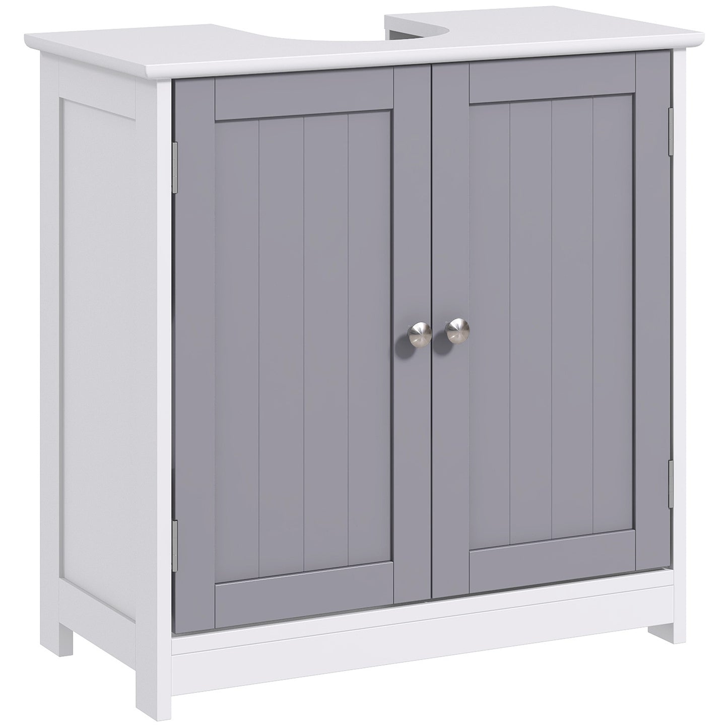 [vendor] Kleankin 60x60cm Under-Sink Storage Cabinet W/