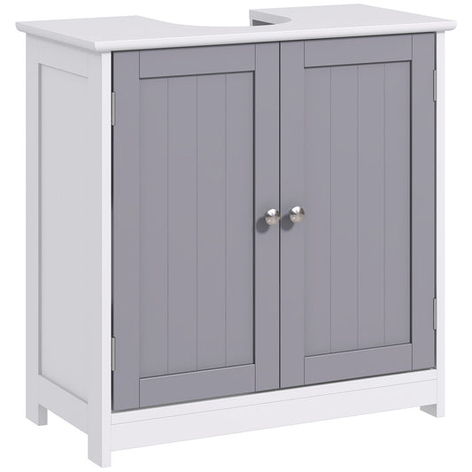 [vendor] Kleankin 60x60cm Under-Sink Storage Cabinet W/