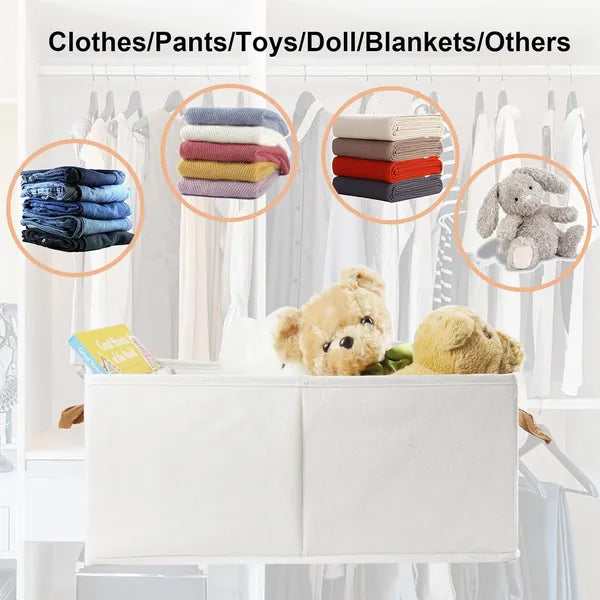[vendor] Pack Of 3 Large Capacity Storage Bins Closet Organizer