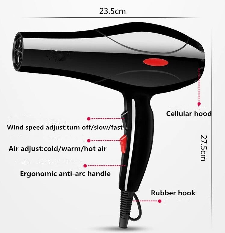 [vendor] 2200W Professional Style Hair Dryer Nozzle Concentrator