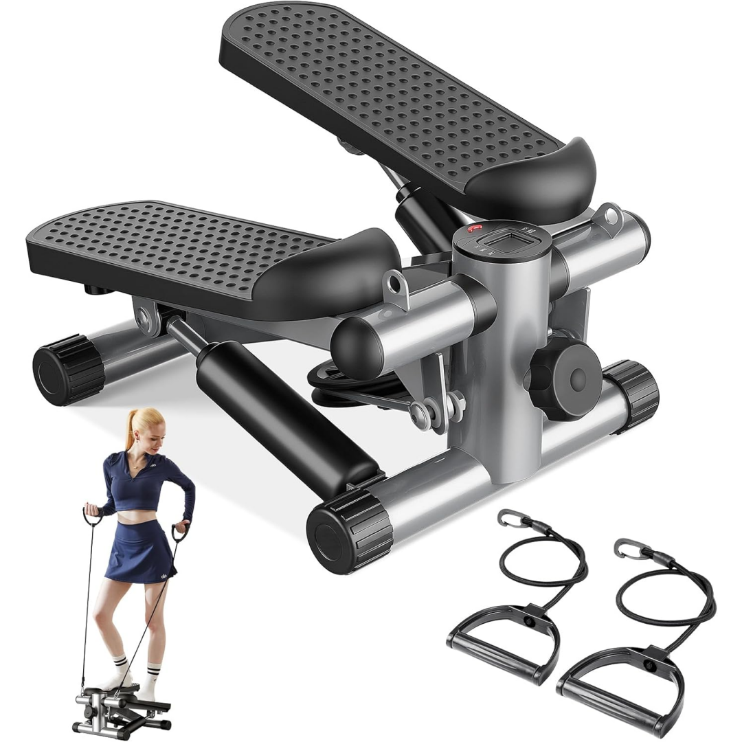 [vendor] Mini Stepper With Resistance Band