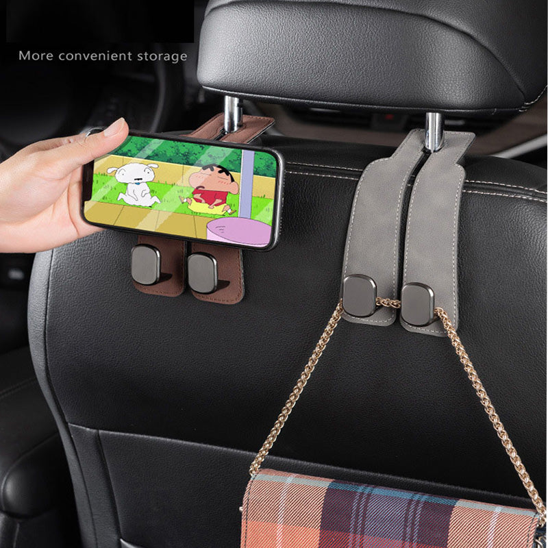 [vendor] 4pcs Car Seat Back Phone Holder Hook,Car Purse Hook
