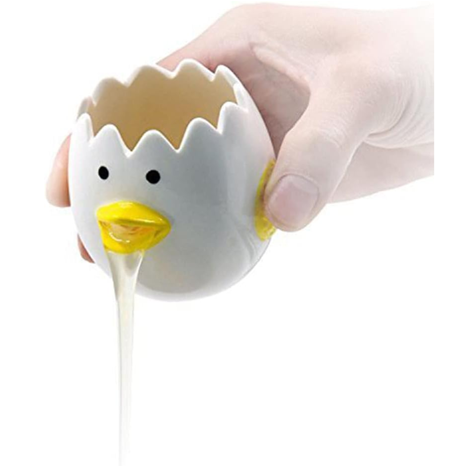 [vendor] LuoCoCo Novelty Ceramic Chicken Egg Yolk Separator Cute
