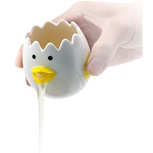 [vendor] LuoCoCo Novelty Ceramic Chicken Egg Yolk Separator Cute