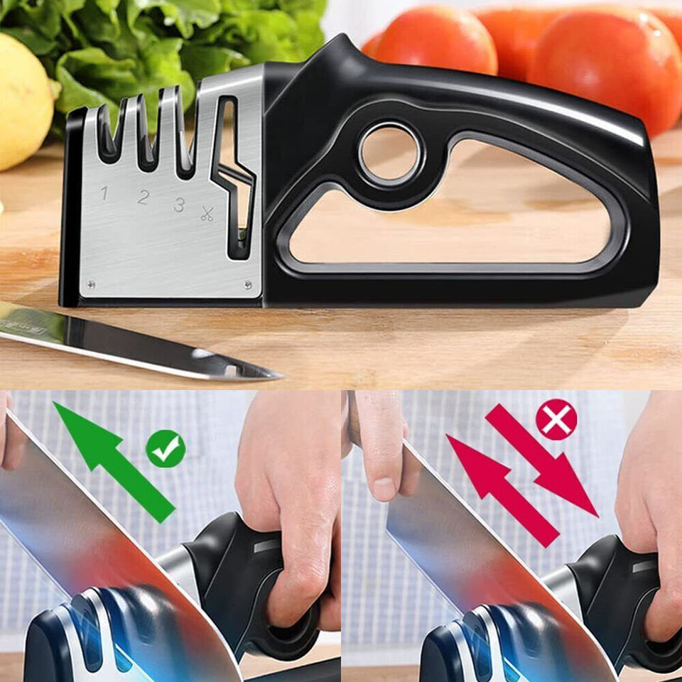 [vendor] 4 In1 Knife Sharpener Kitchen Grinder Diamond Knives For