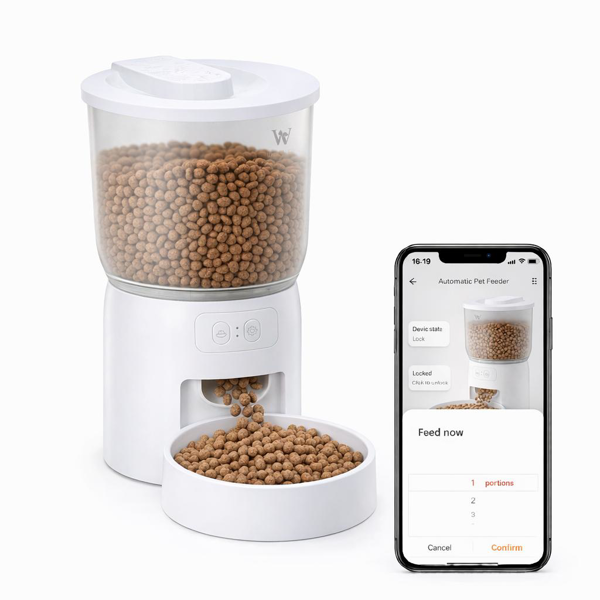 [vendor] Smart Pet Feeder 3L Automatic Food Dispenser For Cats, Dogs Small