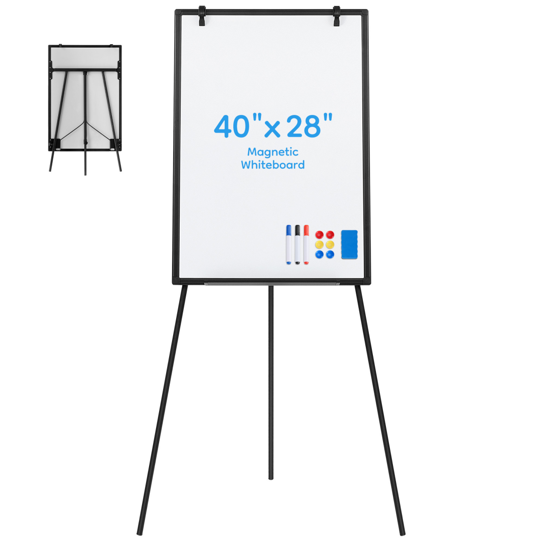 [vendor] 36x24 Magnetic Portable Whiteboard With Adjustable