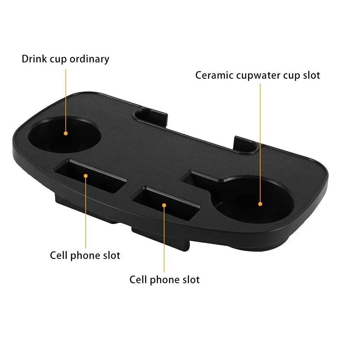 [vendor] 2PCS Clip On Camping Chair Side Table Cup Holder & Phone