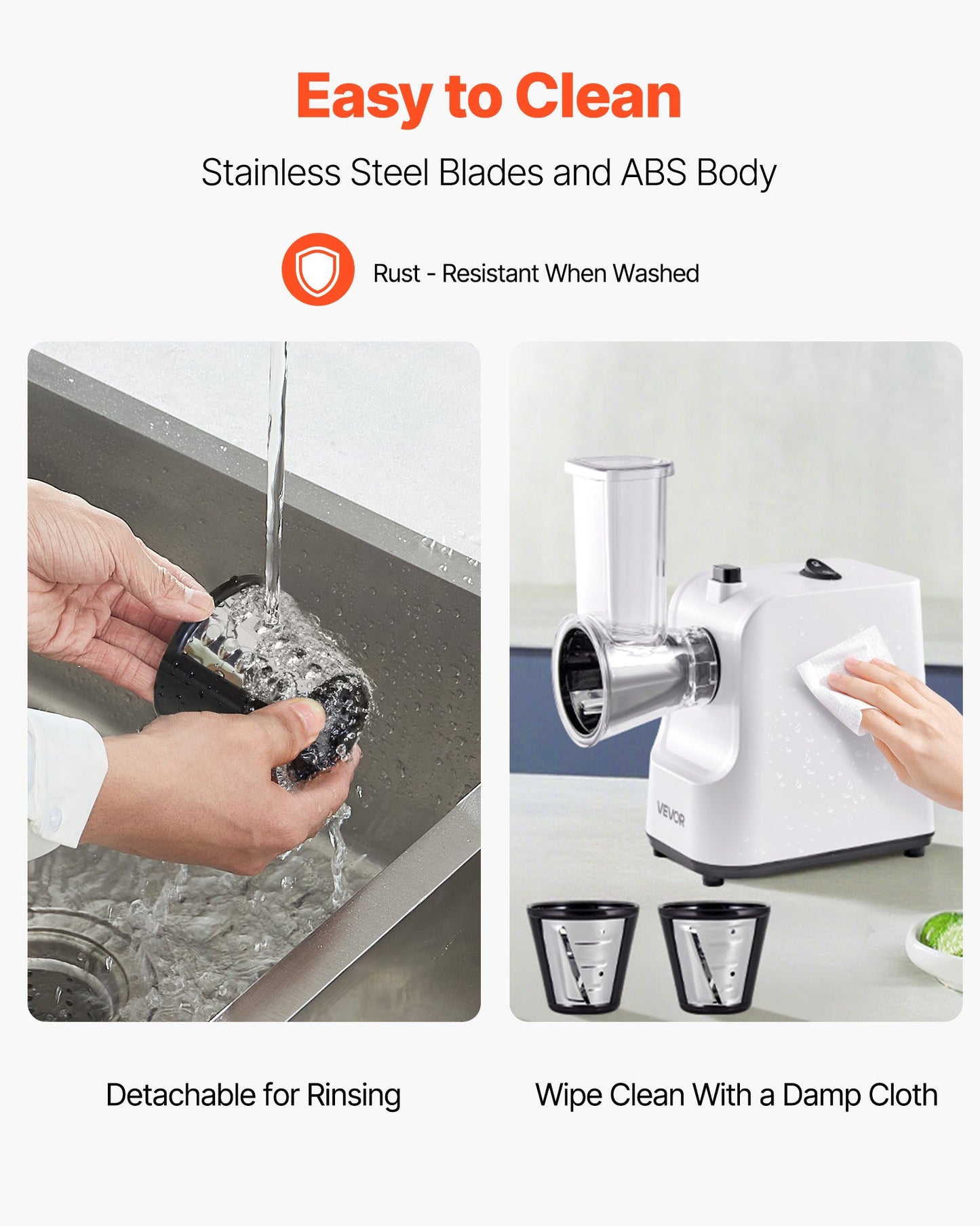 [vendor] Electric Cheese Grater Salad Maker, 200W Salad Shooter,