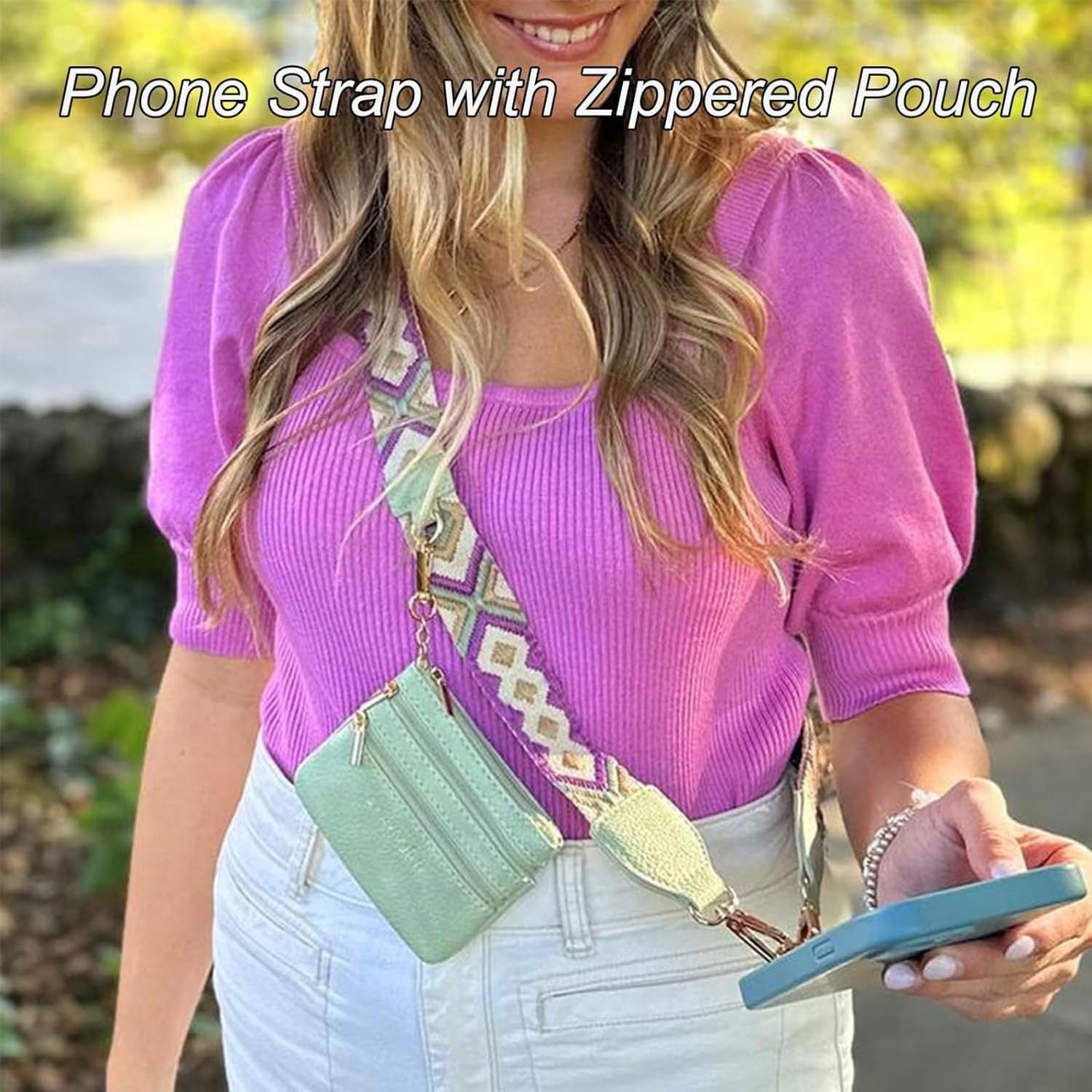 [vendor] Mobile Phone Storage Lanyard With Zipper Bag