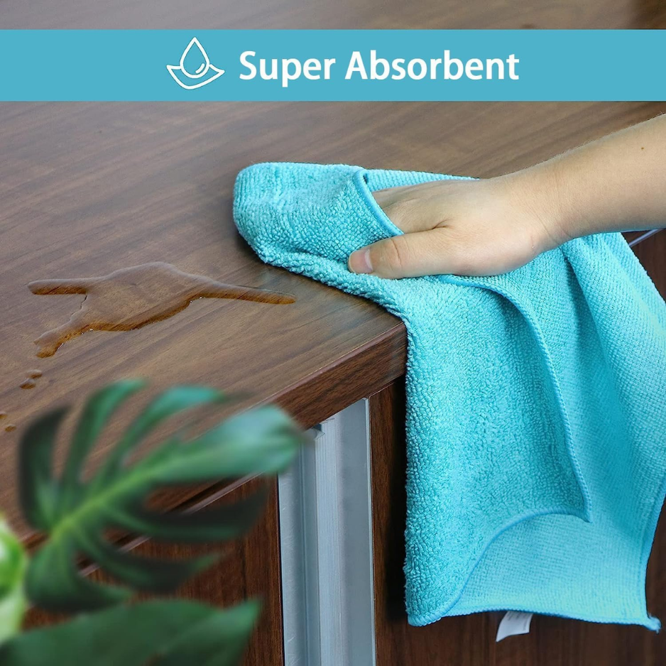 [vendor] 12-Pack Microfiber Cleaning Cloths - Lint-Free,