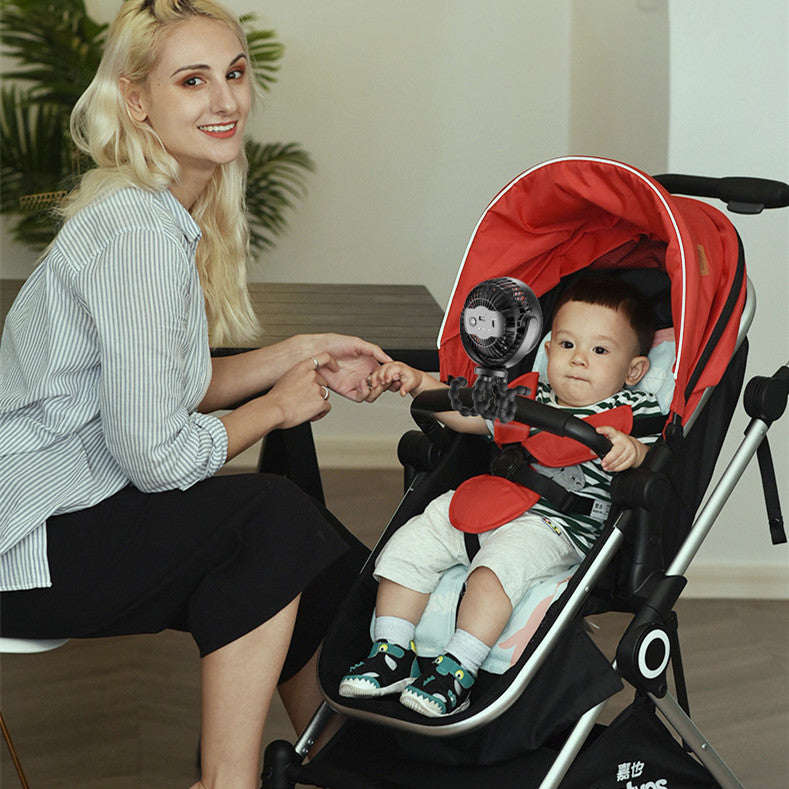 [vendor] Octopus Stroller Deformation Portable Handheld USB Fan