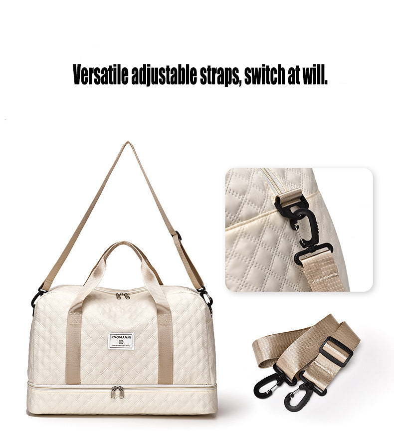 [vendor] Multi-Functional Crossbody Gym Bag - Dry-Wet Separation,
