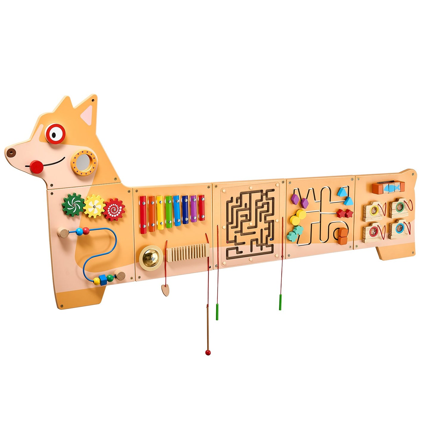 [vendor] Puppy Activity Wall Busy Board Panels 12 Activities Sensory Wall Panel