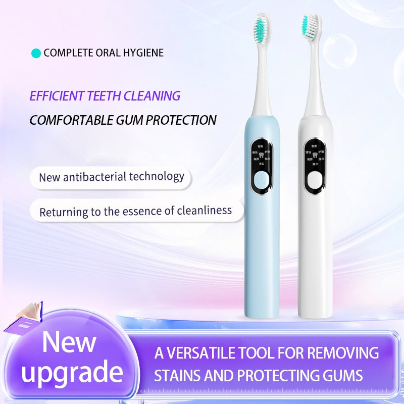 [vendor] White Low Frequency Electric Toothbrush-1pcs