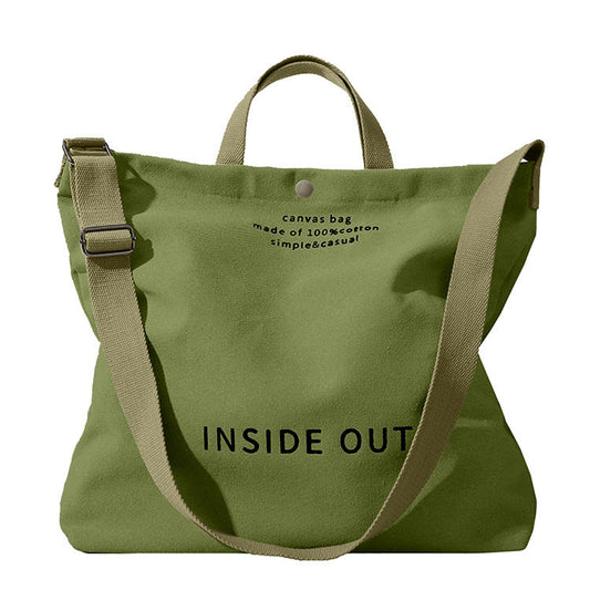 [vendor] Large Capacity Shopping Bags Woman Black Canvas Tote Bag