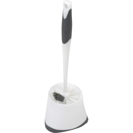 [vendor] Corner Toilet Bowl Brush With Under Rim Scrubber And