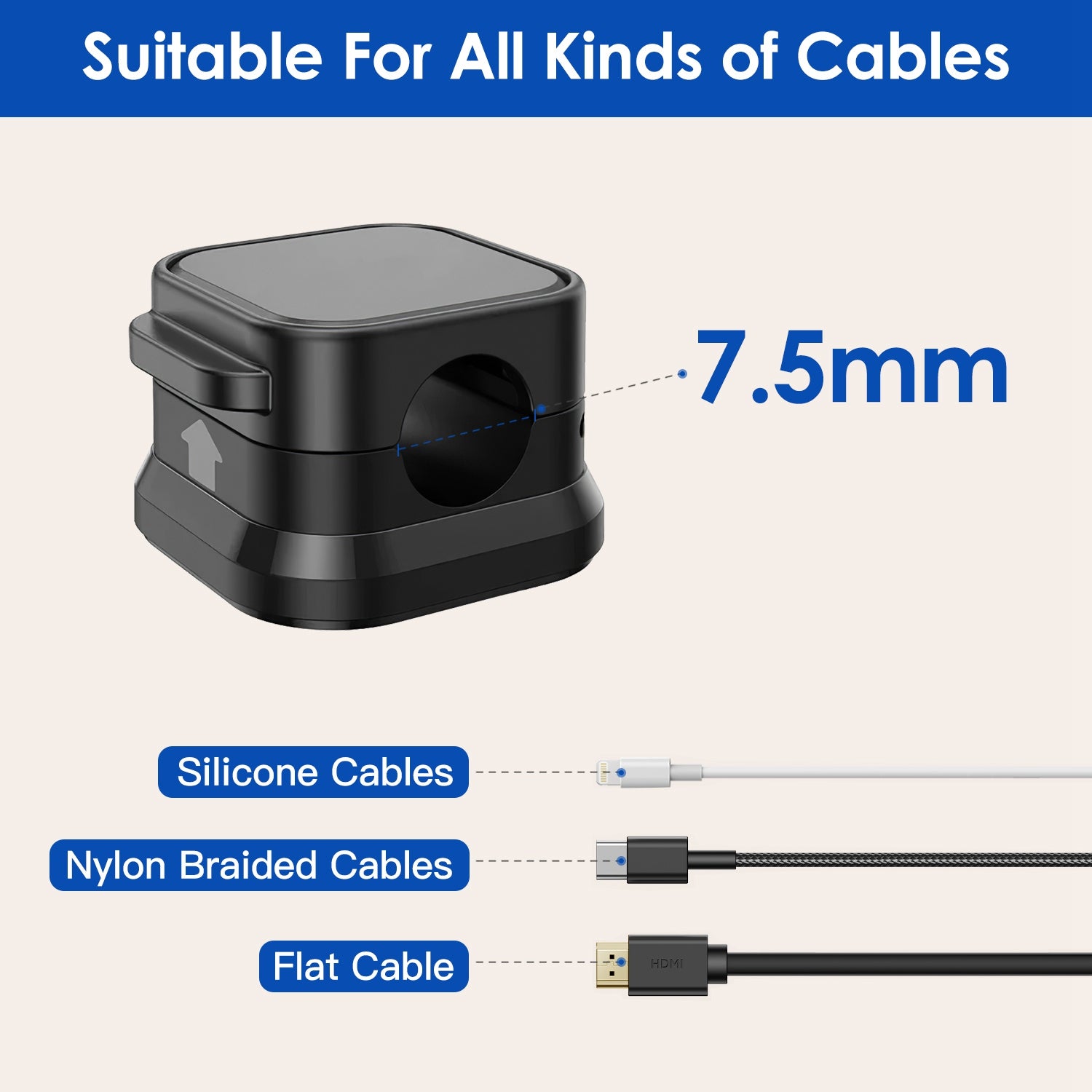 [vendor] 6 Pack Magnetic Cable Clips Magnetic Cord Organizer