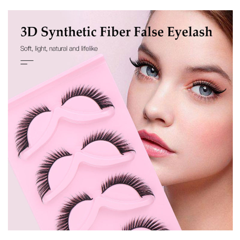 [vendor] 15Pairs Cat Eye Eyelashes 3D Natural False Lashes Fluffy