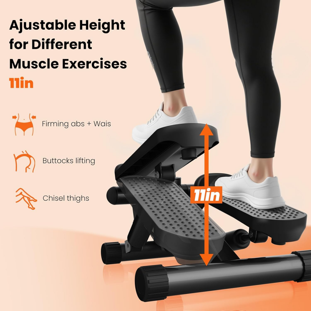 [vendor] Mini Stepper With Resistance Band