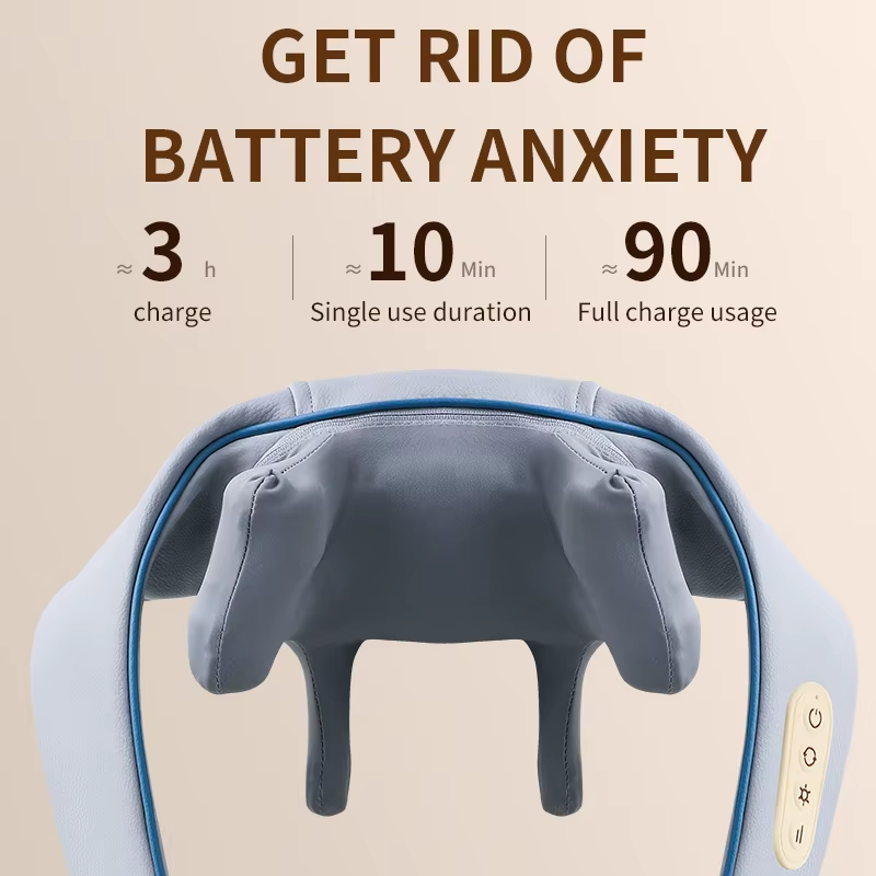 [vendor] Electric Shiatsu Neck And Shoulder Massager Pillow Gift