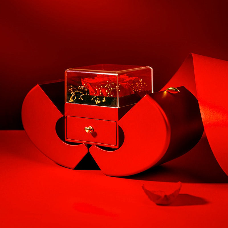 [vendor] Fashion Jewelry Box Red Apple Christmas Gift Necklace