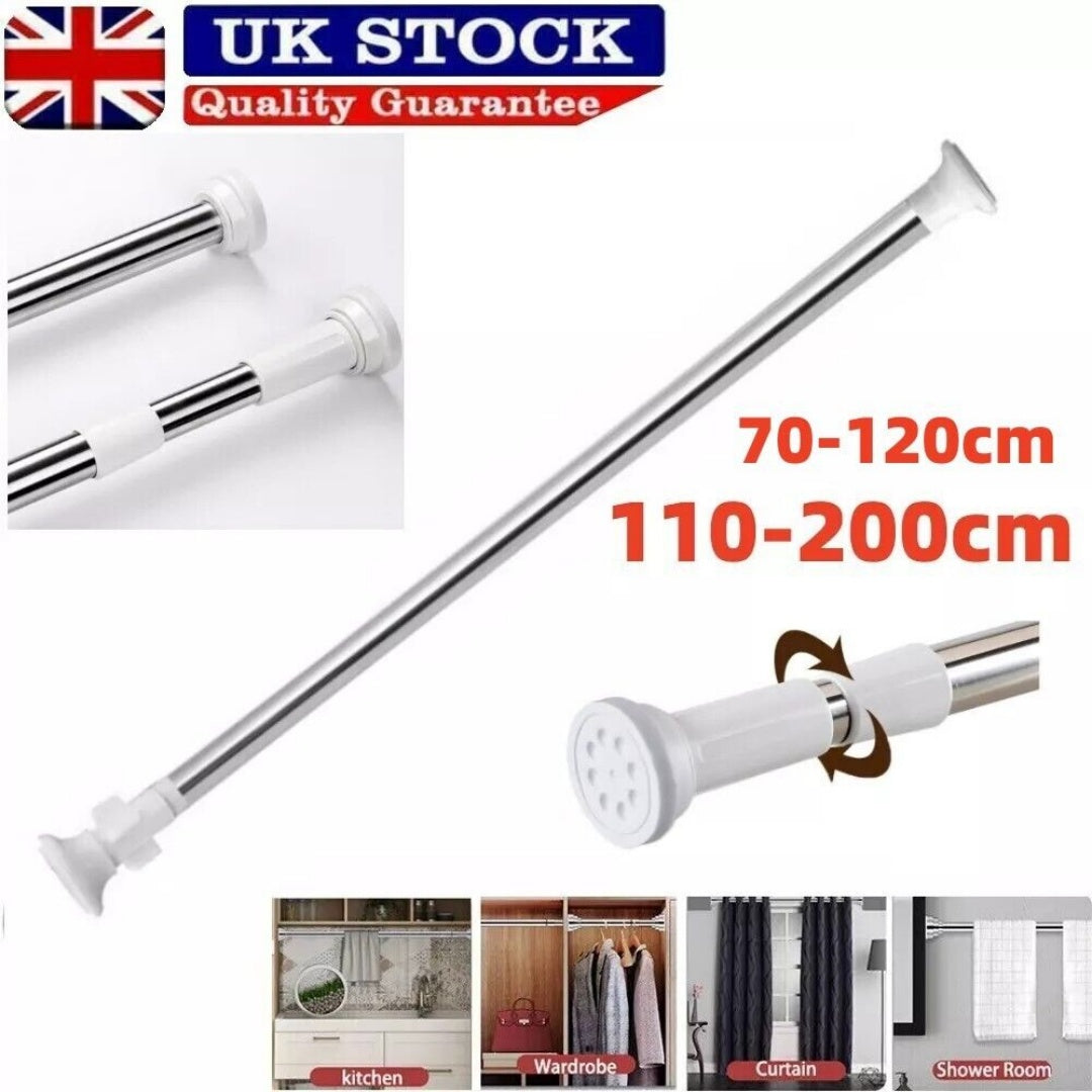 [vendor] Heavy Duty Extendable Telescopic Shower Curtain Pole