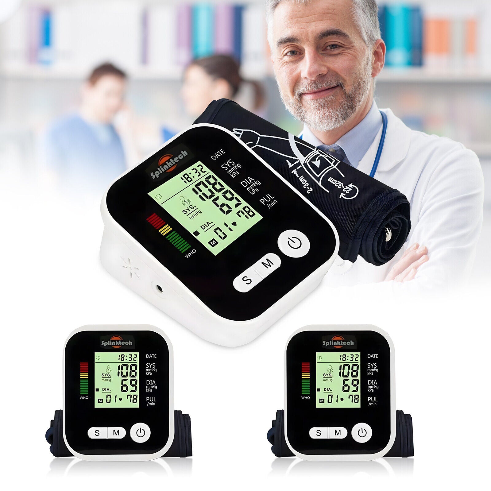 [vendor] Digital Blood Pressure Monitor Upper Arm LCD Blood