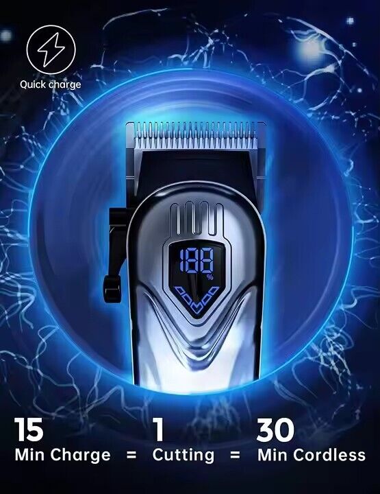 [vendor] Professional Men Hair Clippers Trimmer Kit Cutting