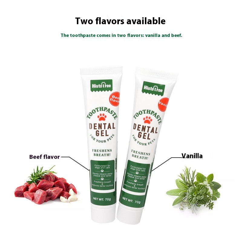 [vendor] Pet Toothpaste Toothbrush Set Cat And Dog Finger Stall Cleaning