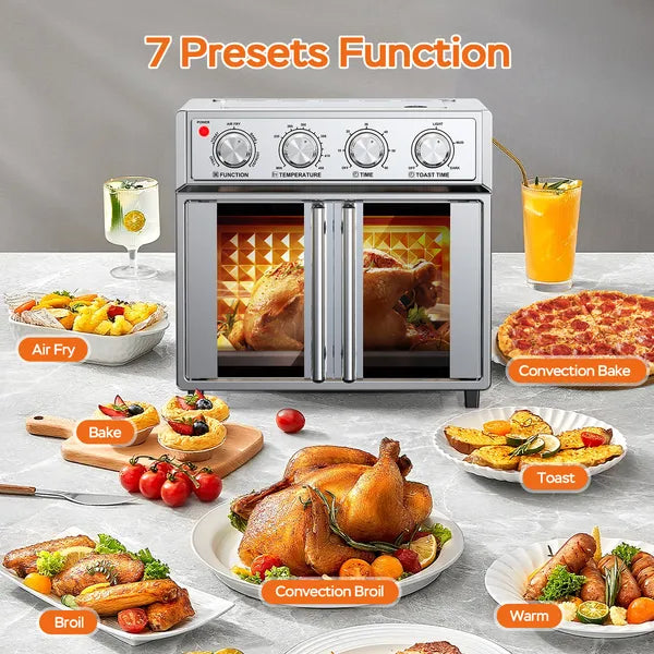 [vendor] PlumChef 29.5 QT French Door Air Fryer Convection