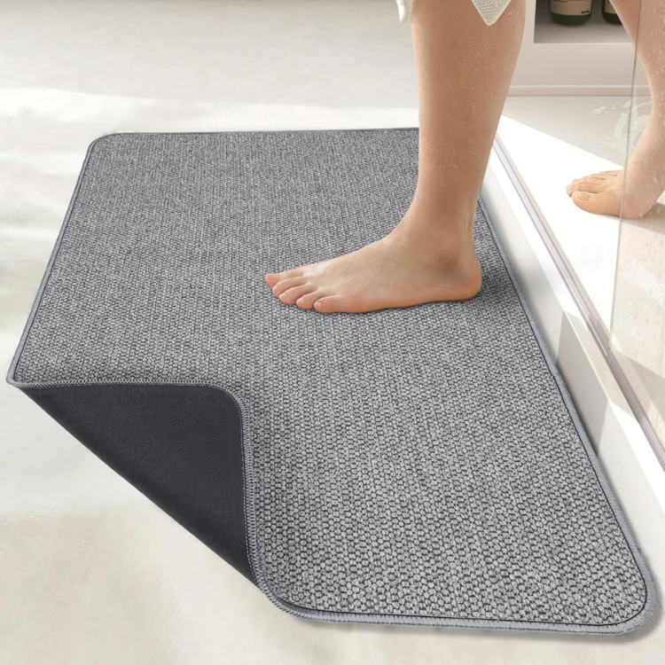 [vendor] Bath Mat,Ultra Thin Bathroom Rugs,Rubber Bath Mats For